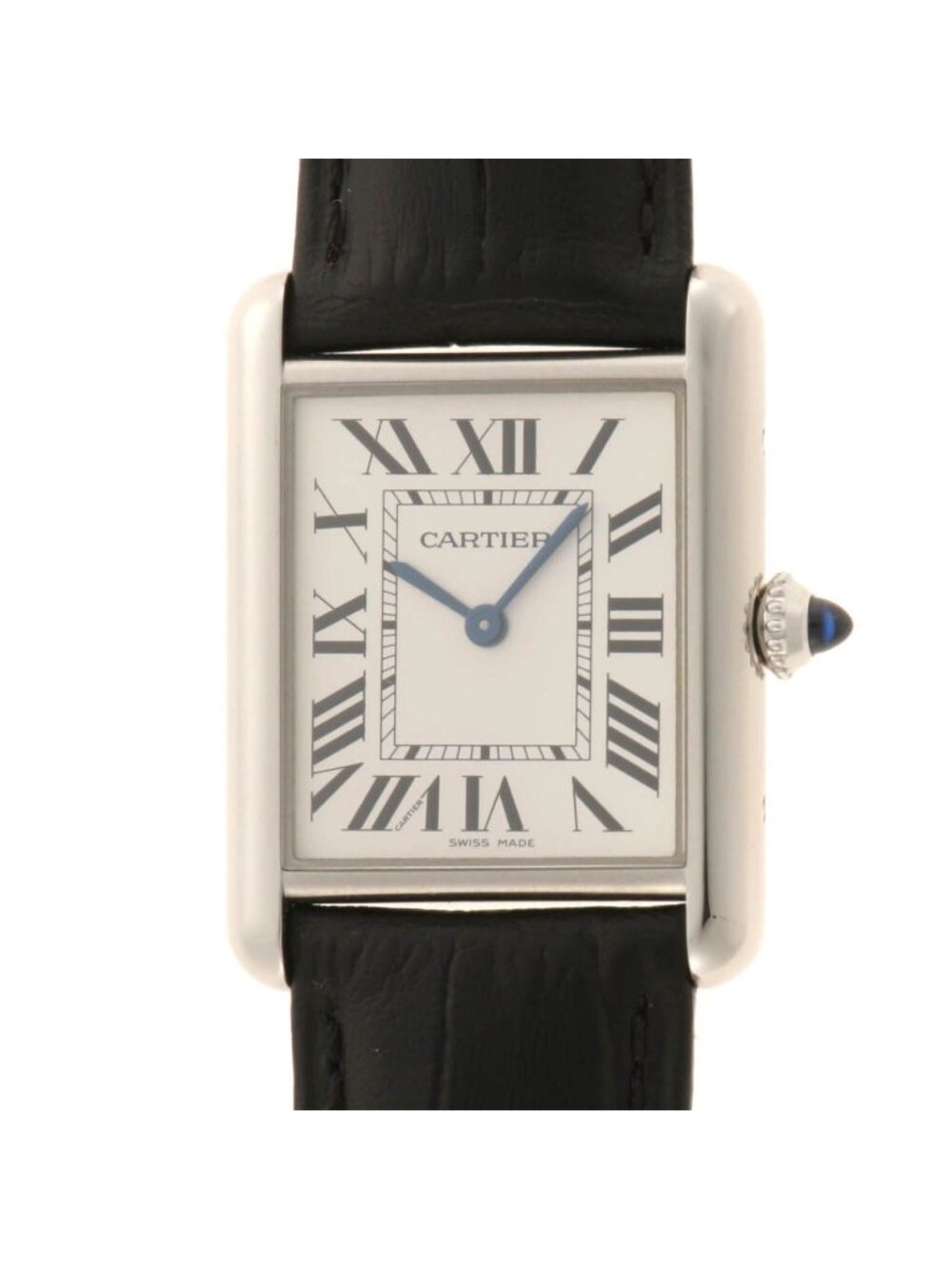 Cartier Tank Must de Cartier LM Watch with Stainless Steel Silver Quartz Boys'